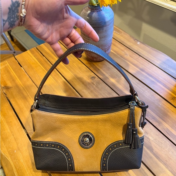 Dooney & Bourke Handbags - Two-Tone Dooney & Bourke Suede Leather Shoulder Bag or Handbag